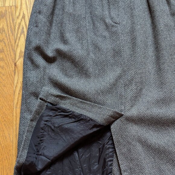 Dior Wool Tweed Skirt Brown Pencil Midi Straight Skirt Size 10 - Picture 12 of 16